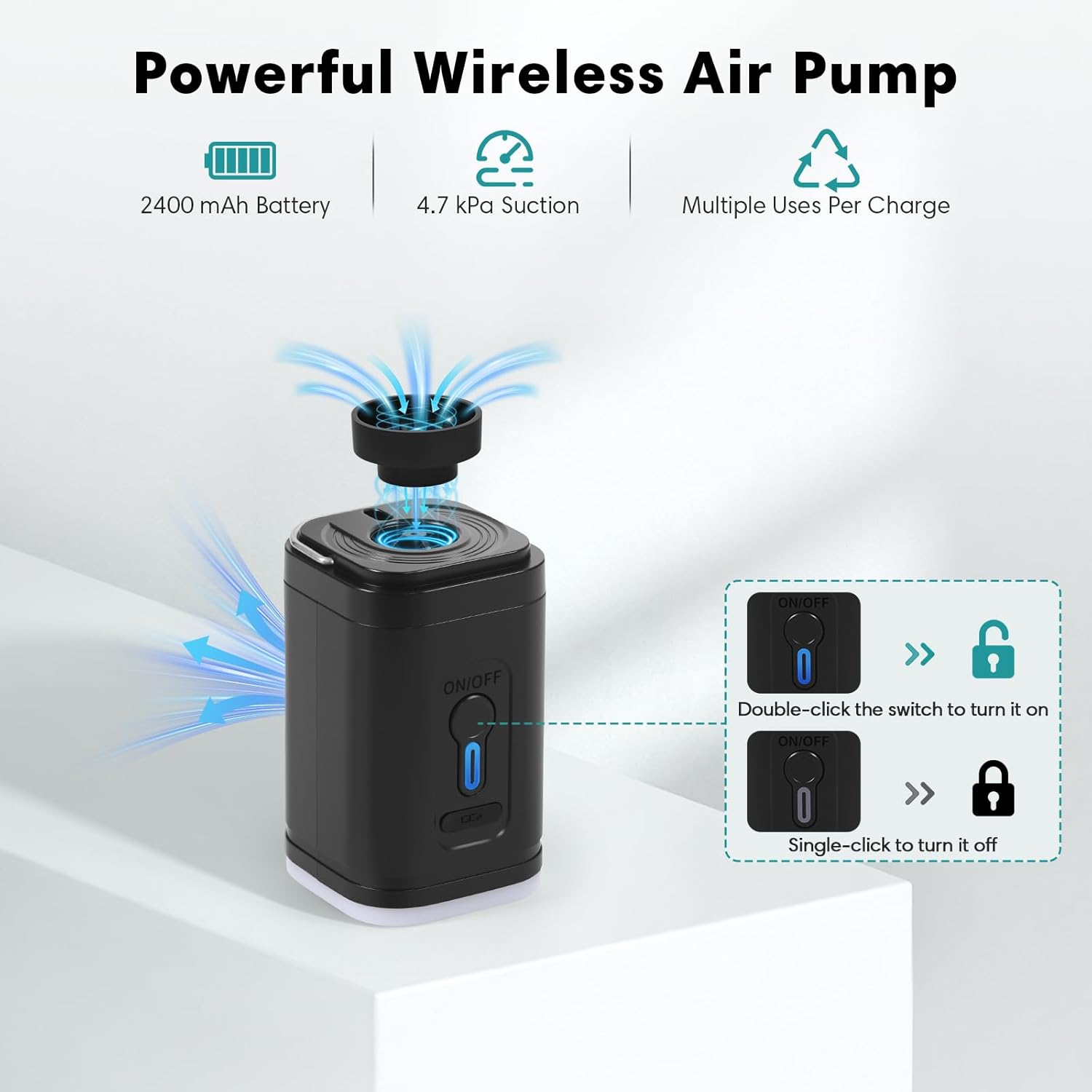 Travel Vacuum Bags with Wireless Pump, IP67 Waterproof Reusable Airless Compression Travel Bags, Nylon & Durable TPU, Clothing Space Saver Bags for Suitcase, Luggage, Backpack, Carry-On (2PCS + PUMP)