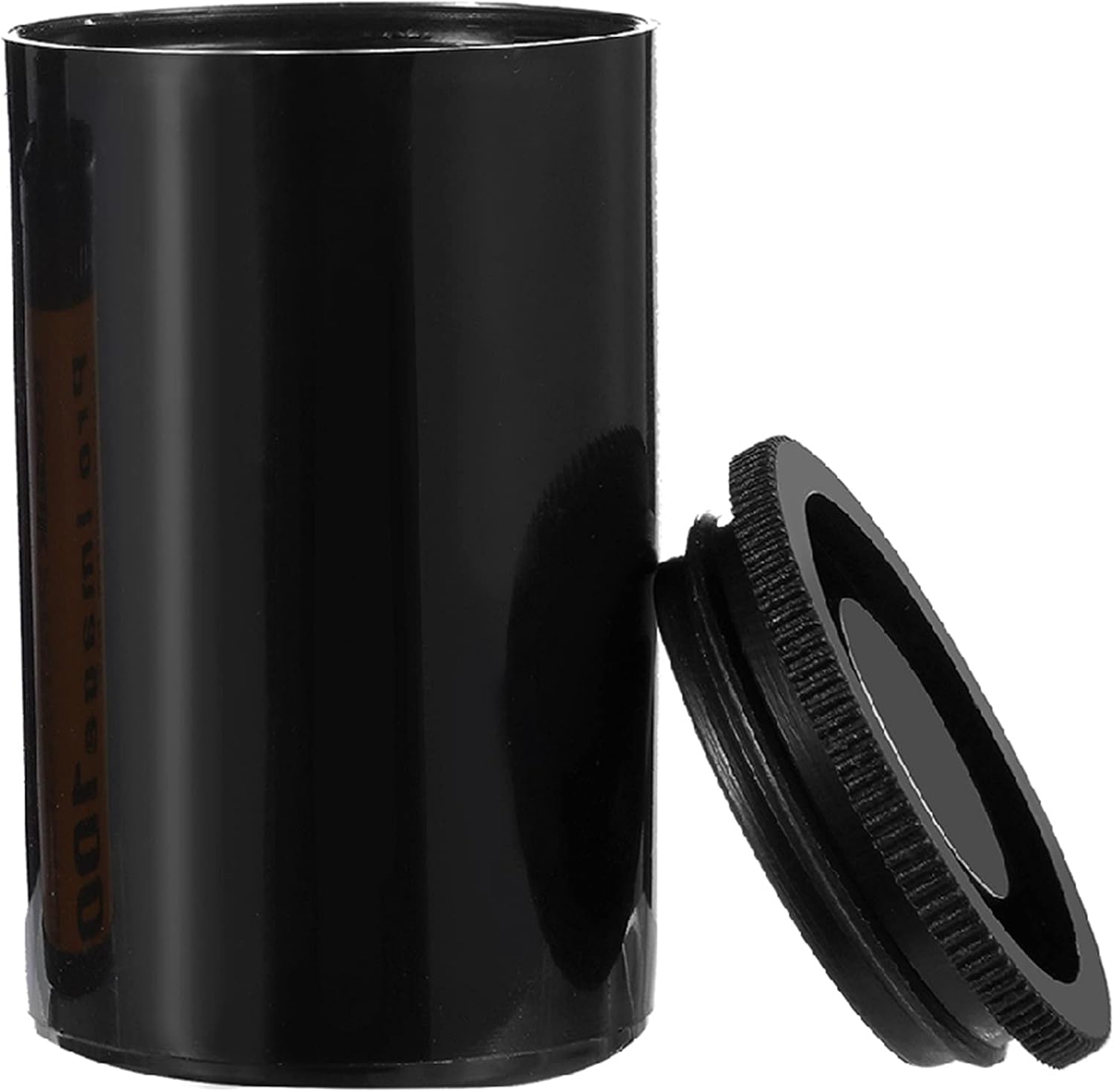 JOVITEC 30 Pieces Plastic Film Canister Holder, 35 mm Empty Camera Reel Containers, Storage Containers Case with Lids for Storing Small Accessories, Film, Keys, Coins, Art Beads(Black)