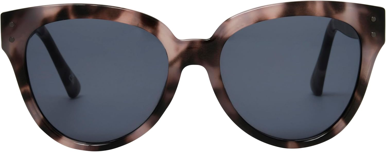 Frye Women's Josie Sunglasses Cateye, Black, 53 mm