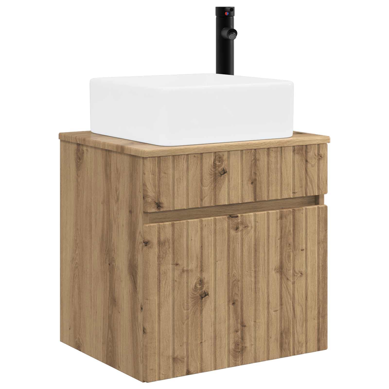 Mobile Lavabo Sospeso da Bagno Rovere Artigianale 49x41x63cm