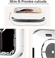 Vista 40 de BOTOMALL Funda protectora compatible con Apple Watch de 1.614 pulgadas Series 9, Series 8 Series 7, TPU suave, flexible, delgada, ligera, funda