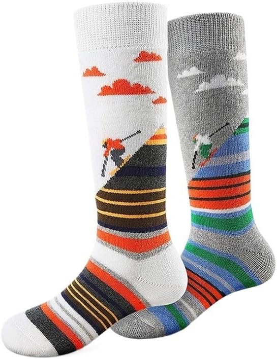 Long Tube Thick Socks Autumn Winter Warm Hiking Outdoor Sports for Circulation, Athletic Recovery & Travel