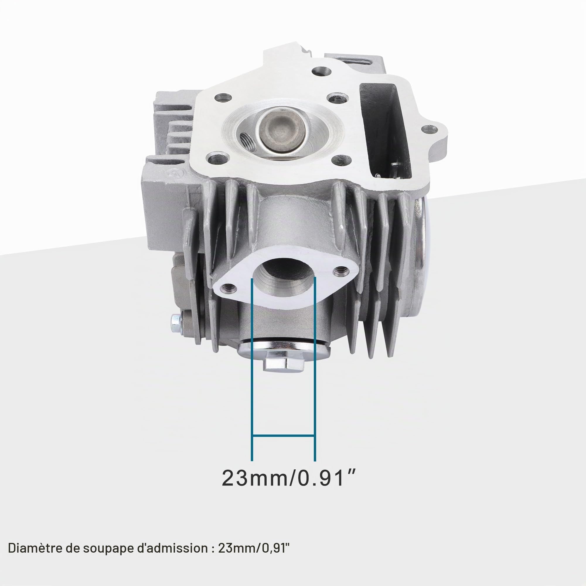 GOOFIT 110cc 125cc Culasses de cylindre avec joints pistons Ensemble culasse bougie d'allumage et ensemble de montage Remplacement pour motocross scooter et dirt bike ATV Go kart