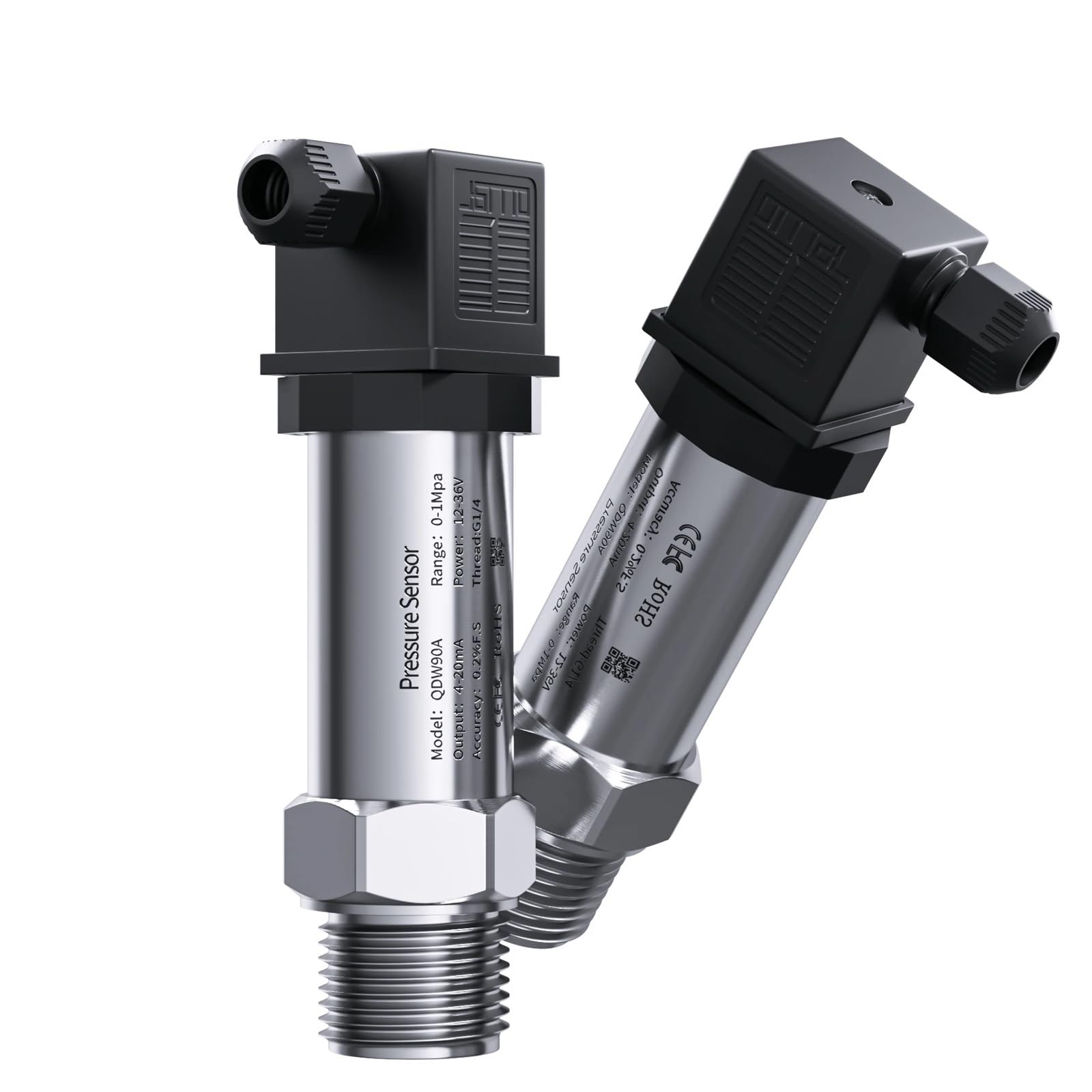 Transmisor de presión pequeño 0-1bar 0-5bar 0-10bar Sensor aire agua 4-20mA M20-1.5 transductor rosca G1-4 1 Uds(G1-4 thread,0-100bar)