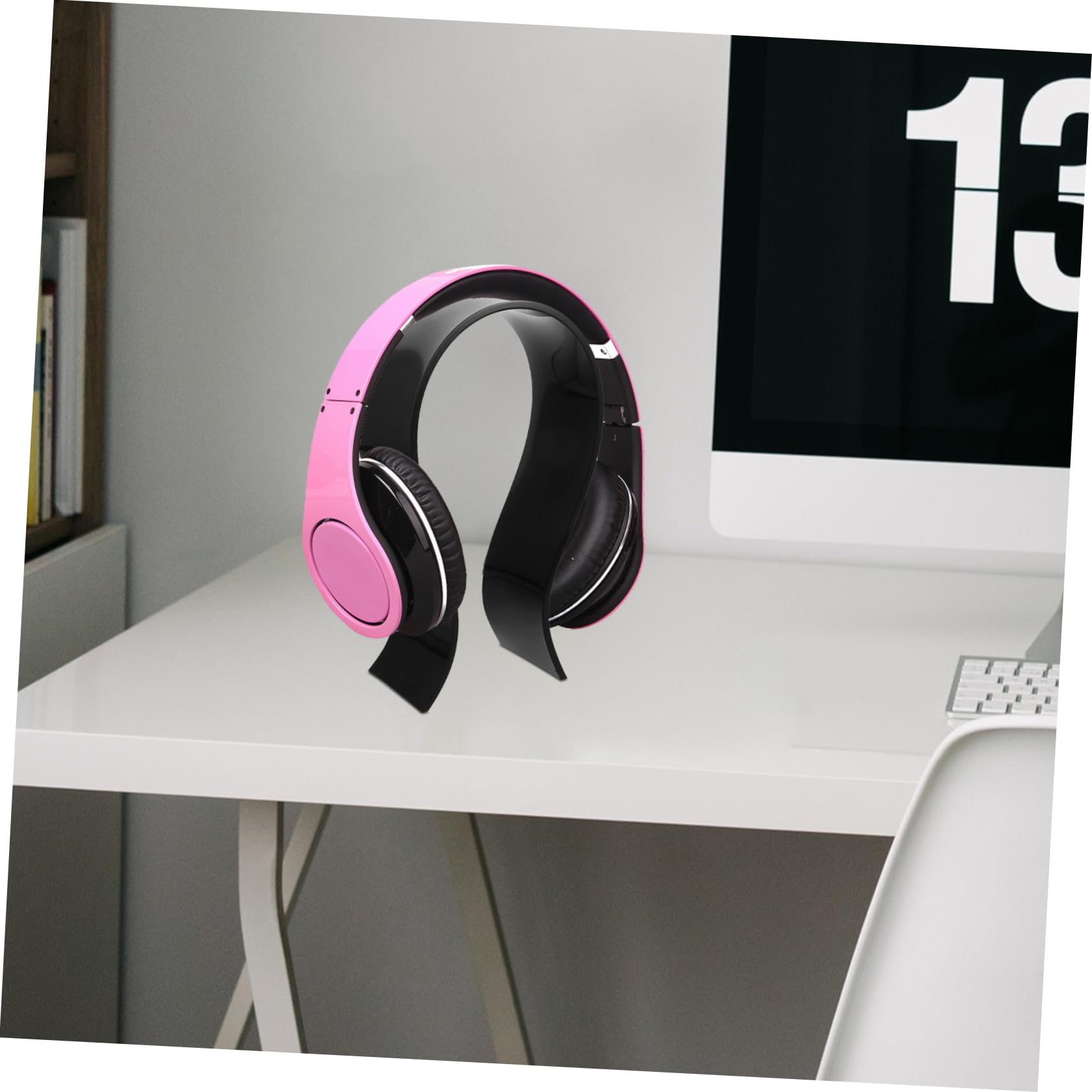 jojofuny 3 Pezzi Supporto Per Cuffie Espositore Per Cuffie Le Trovano Porta Da Scrivania Stand Di Gioco Per Le Porta Cuffia Scrivania Nero Acrilico