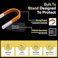 Vista 3 de Caja magnética para llaves – Fuerte soporte magnético para ocultar llaves de repuesto, casa, casa rodante, acceso a barco – Almacenamiento oculto