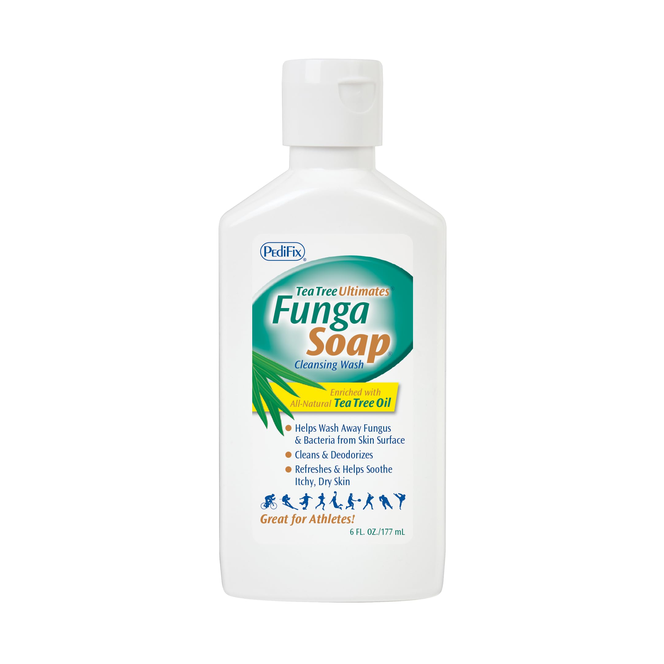 PediFix FungaSoapLiquid with Tea Tree Oil, 6 oz.