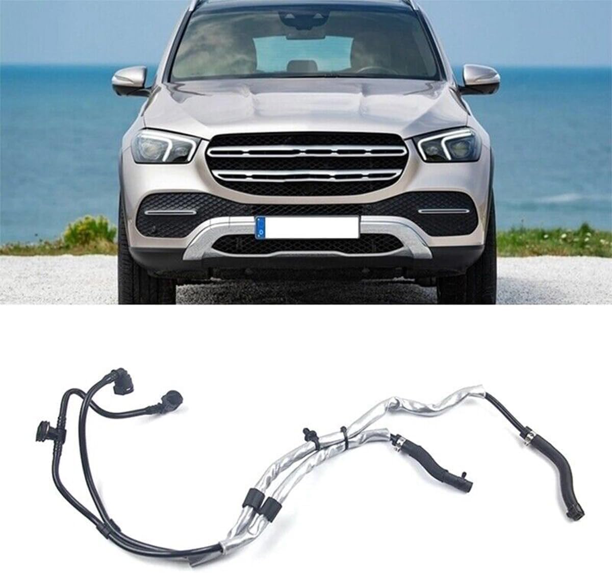 MUNIK 2135010801 Cooling Water Pipe Compatible with Mercedes-Benz E GLC-class W213 A238 C238 C253 E200 GLC200 Replace# 2135015303 67387 BF0426661308 4010498
