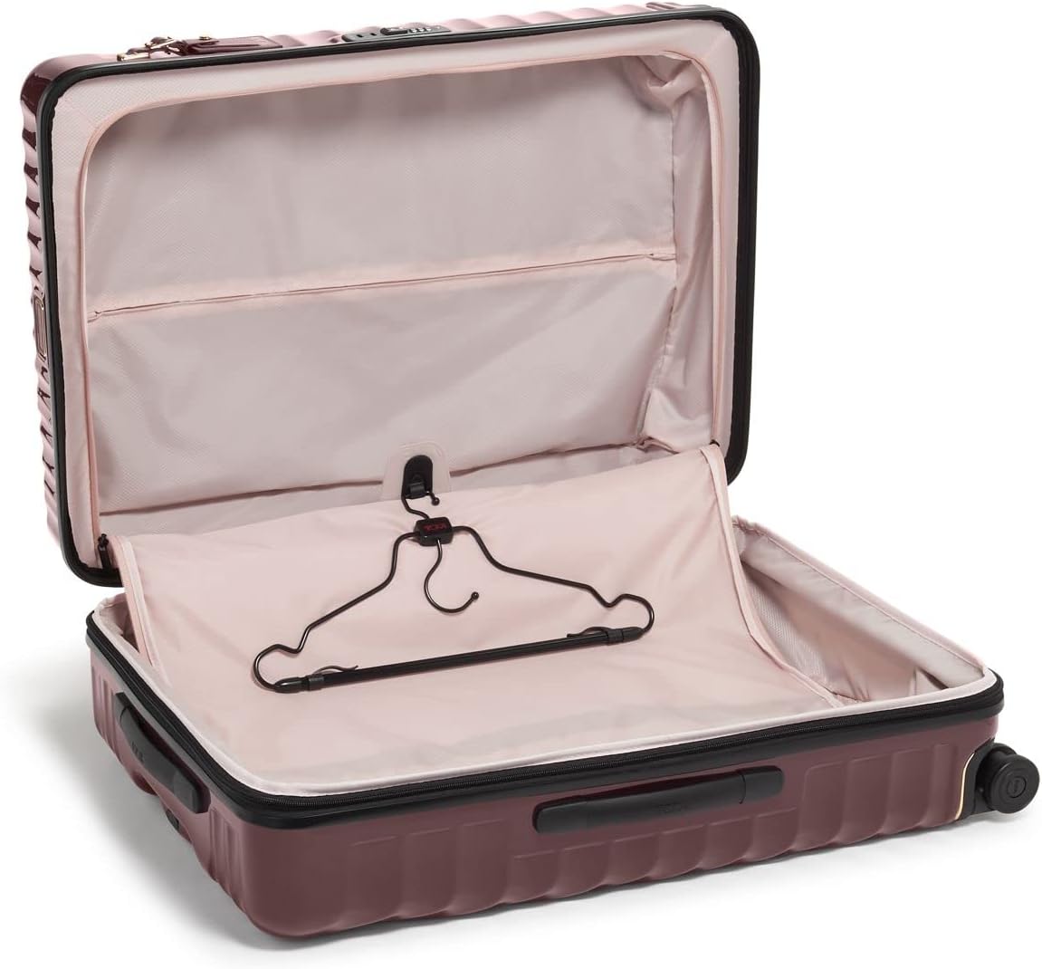 review TUMI Women's 19 Degree Extended Trip Expandable 4 Wheel Packing Suitcase, Beetroot, Red, One Size