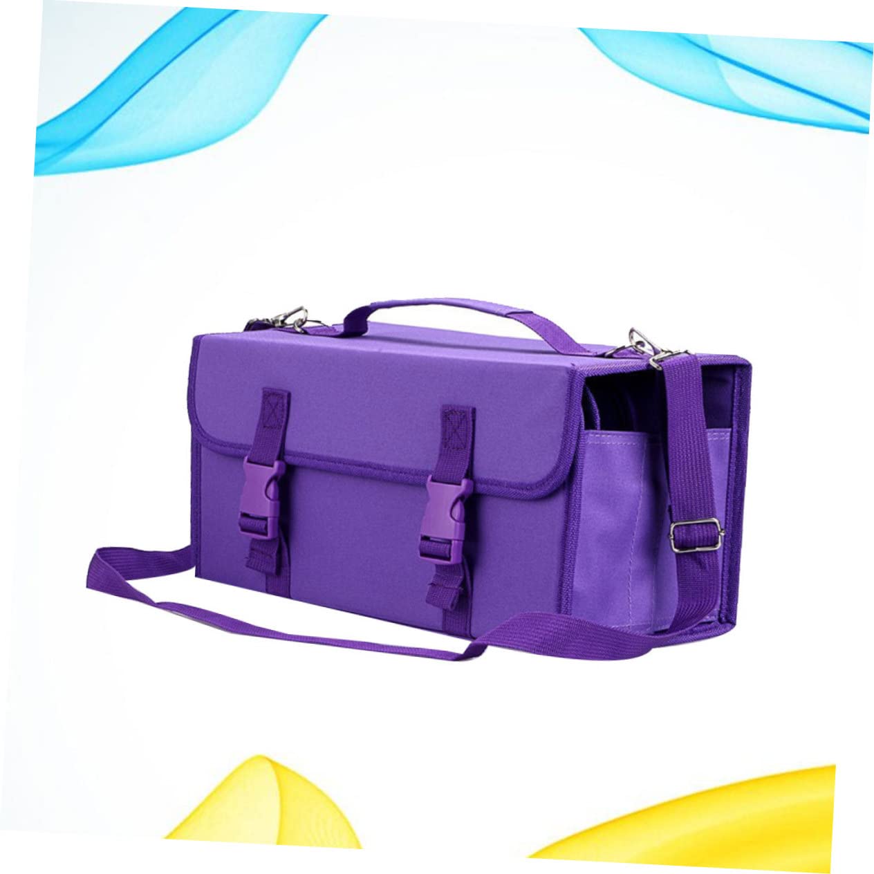 Uonlytech Borsa Portapenne Con Cerniera Custodia Portapenne Ad Alta Capacità Con Tracolla Scomparti Borsa Con Cerniera Custodia Per Pennarelli