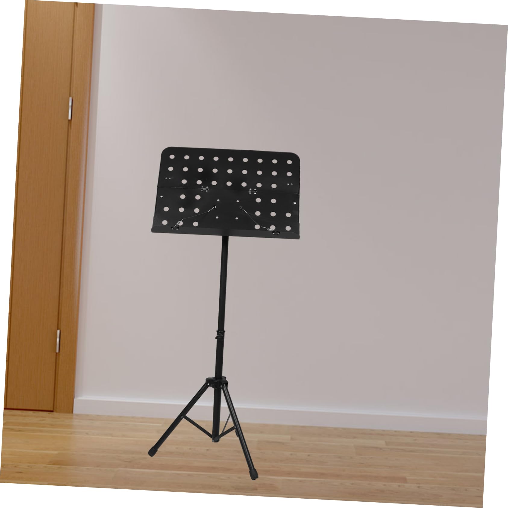 Atril para Partituras Plegable Portátil Negro con Altura Ajustable | Plástico E Hierro, para Piano E Instrumentos, Uso en Viajes y Práctica, Imagen Profesional
