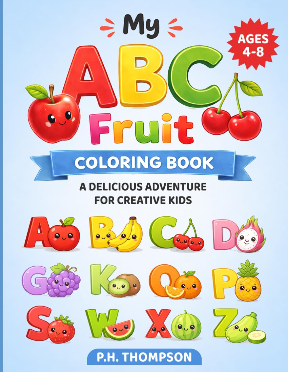 My ABC Fruit Coloring Book
