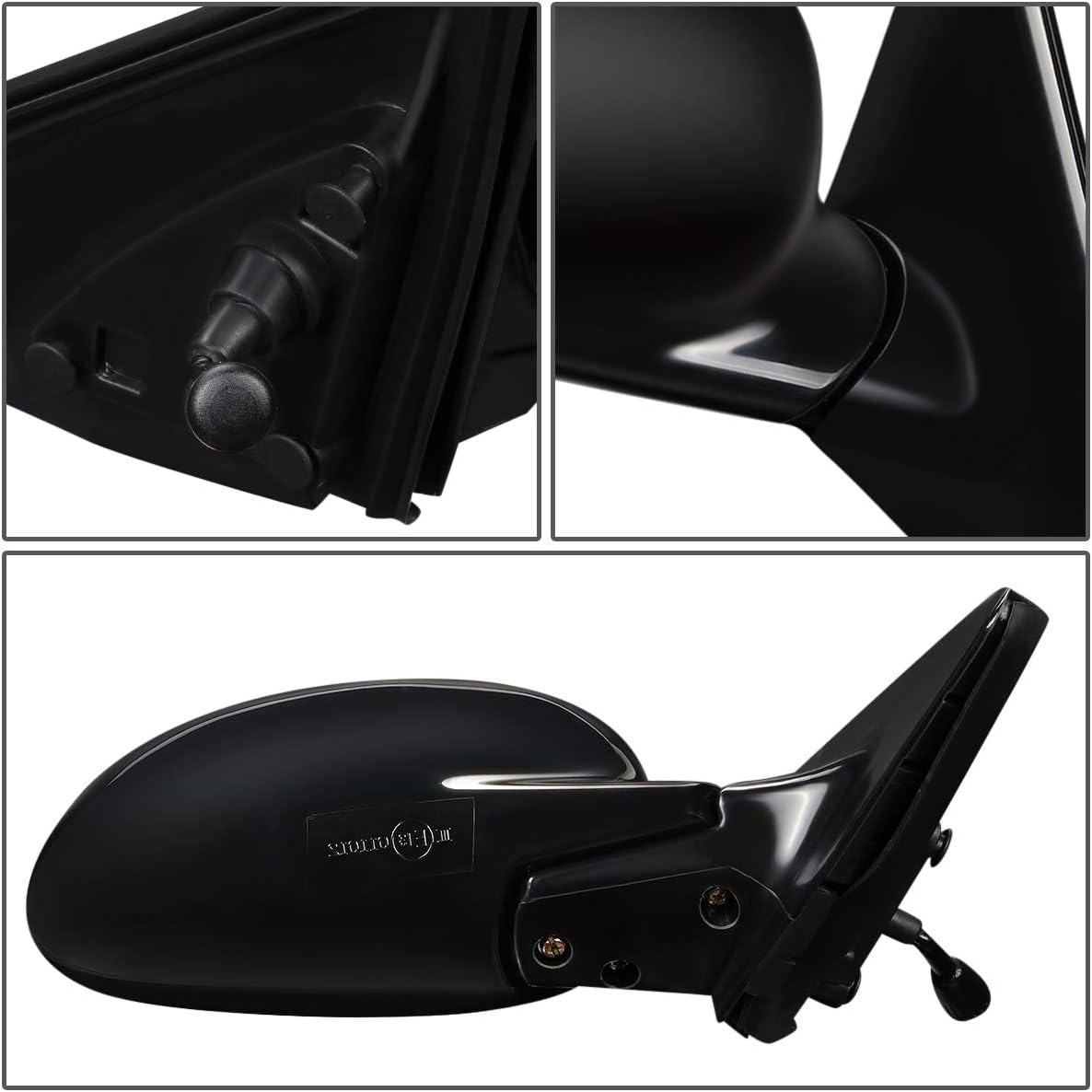 Auto Dynasty HO1321109 OE Style Manual Adjustment Passenger/Right Side View Door Mirror Compatible with Civic 92-95