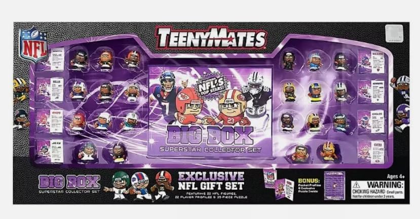 Amazon.com: NFL TeenyMates Football 2024 Big Box Superstar
