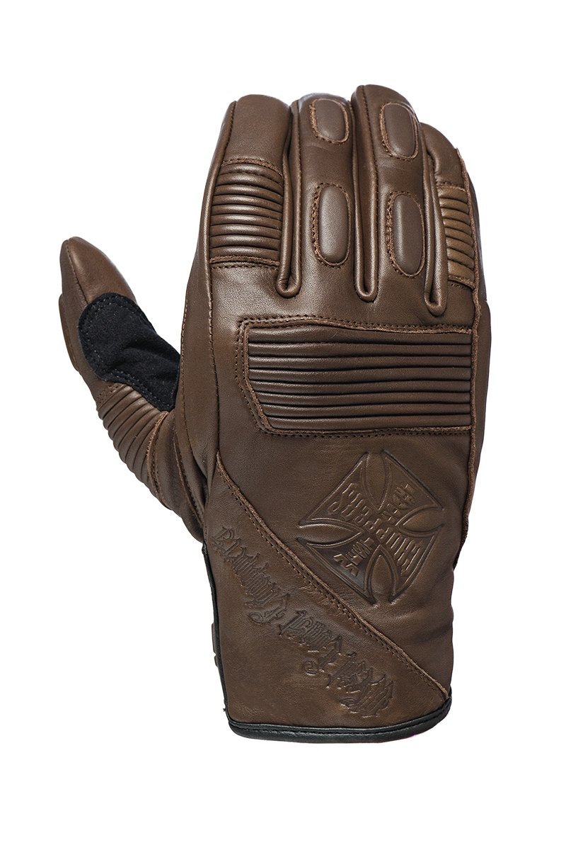 WCC - BFU LEATHER RIDING GLOVE - Tobacco brown (Large)