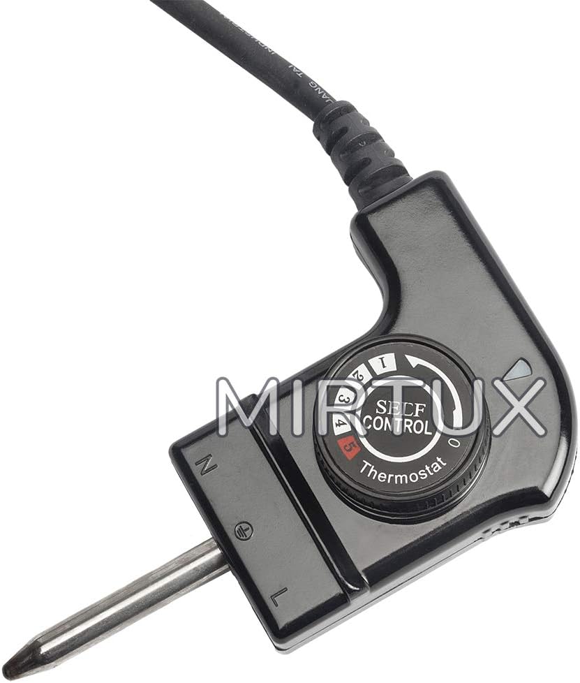 MIRTUX - Cavo con termostato per piastra, Modello CTW-300, Potenza 250 V, 10 A, Adatto per diversi modelli delle marche: Jata, Princess, Fagor, ecc MIRTUX - Cavo con termostato per piastra, Modello CTW-300, Potenza 250 V, 10 A, Adatto per diversi modelli delle marche: Jata, Princess, Fagor, ecc