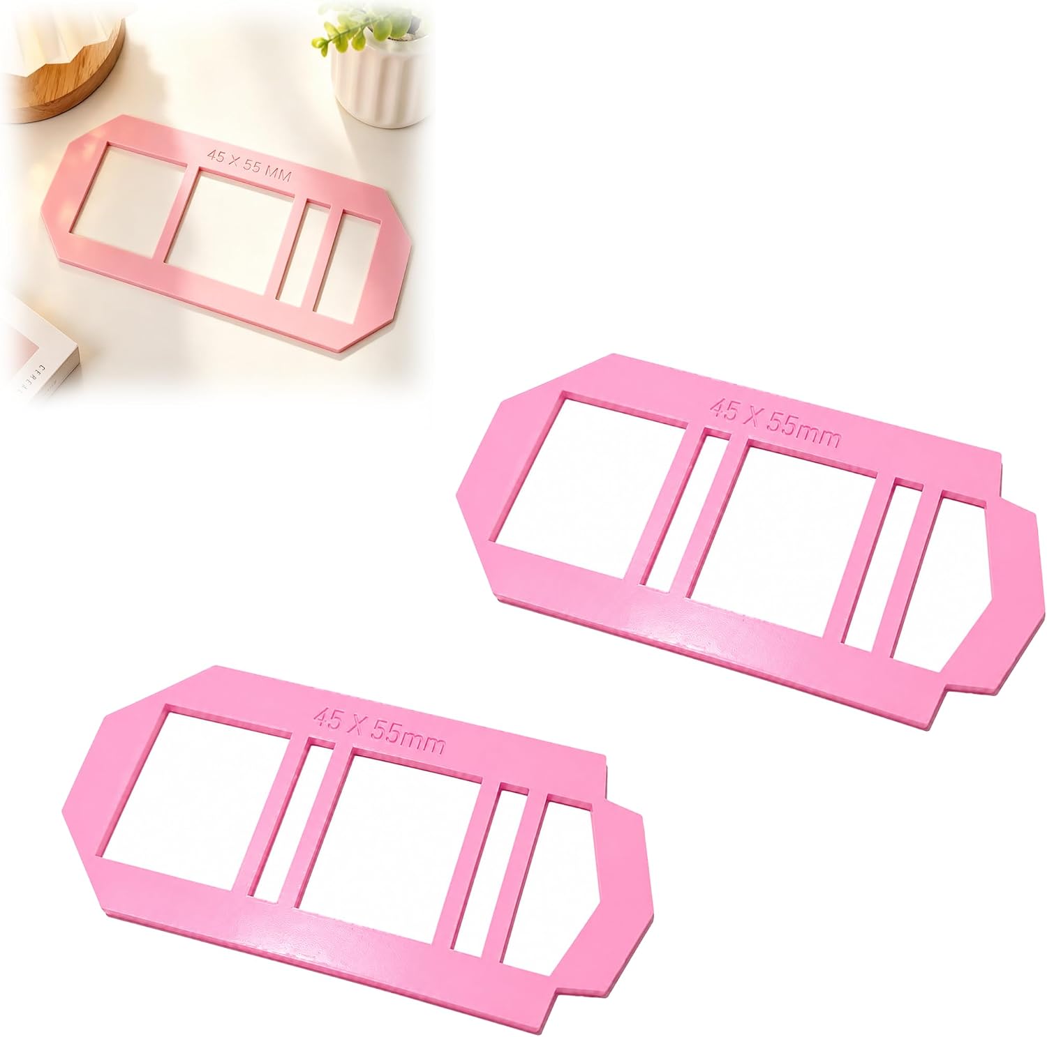 Mini Book Binder Tool Compatible with Mini Book Template Binding Stencil for Miniature Book Making DIY Journal Crafts and Handmade Notebook Projects (45x55mm)