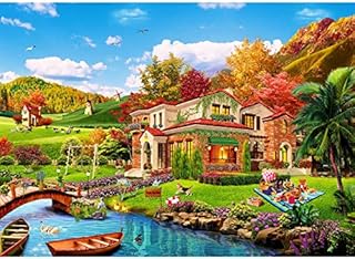 HUADADA Jigsaw Puzzles 1000 Pieces for Adults | Holiday Homes | 1000 Piece Puzzle Educational Games Home Decoration Puzzle.