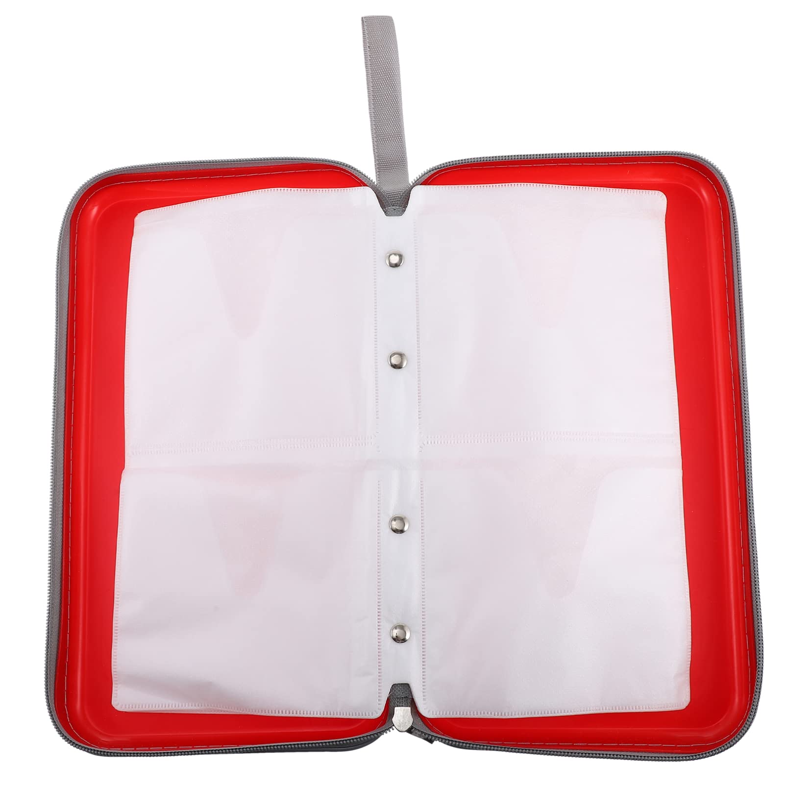 cd case 80- slot dvd organizer storage pouch media case supply hard dvd cd wallet holder organizer for car travel red