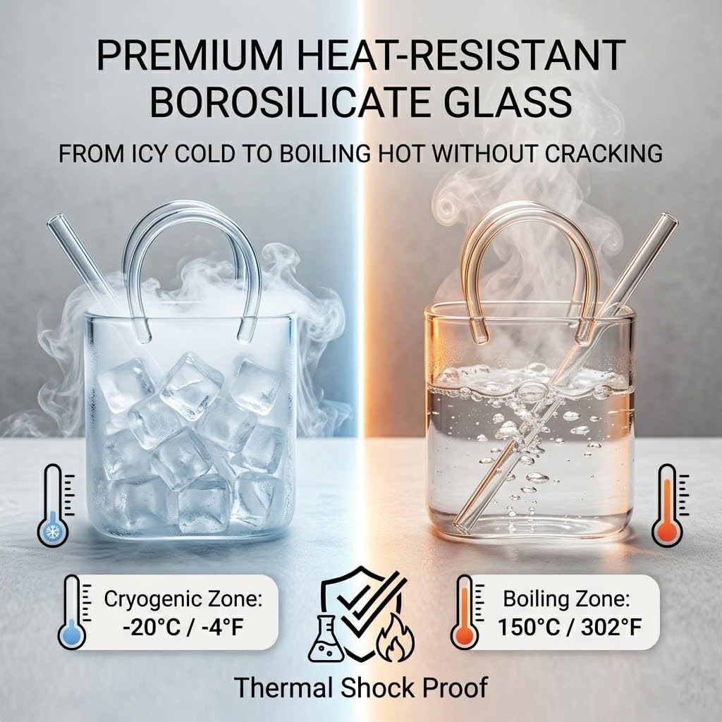 Glass Purse for Drinks Unique Wine Glasses Vase Cute Cocktail Cups Bowl Creative Drinking Cup Reusable Glasss Fruit Juice Tea Flower Display Gift Women Party Decor Handbag Design