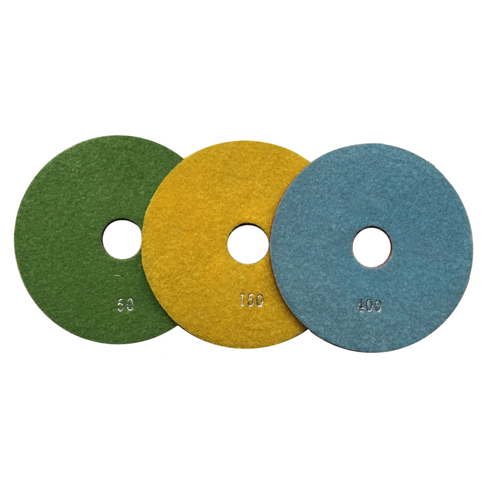 7 Pezzi 150mm Tampone Per Lucidatura Diamantata 6 Pollici Bagnato Flessibile Granito Tamponi Per Lucidatura Marmo Dischi Abrasivi 6DS1,50