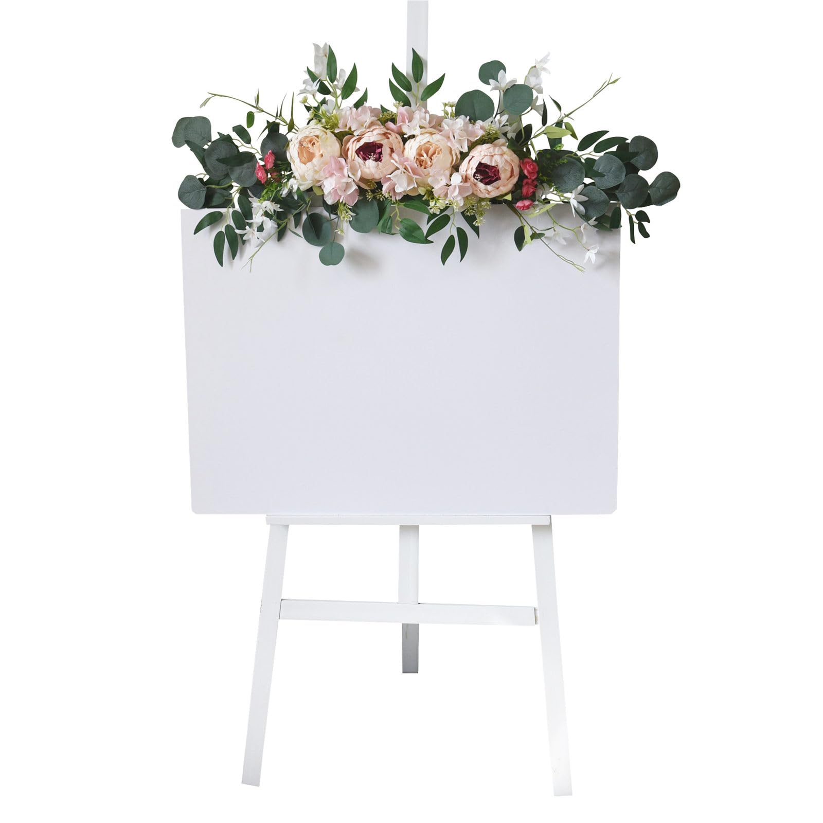 Our Fave Light Pk Artificial Flower Swag Wedding Welcome Sign Decoration For Wedding Party Reception Backdrops Table Centerpieces
