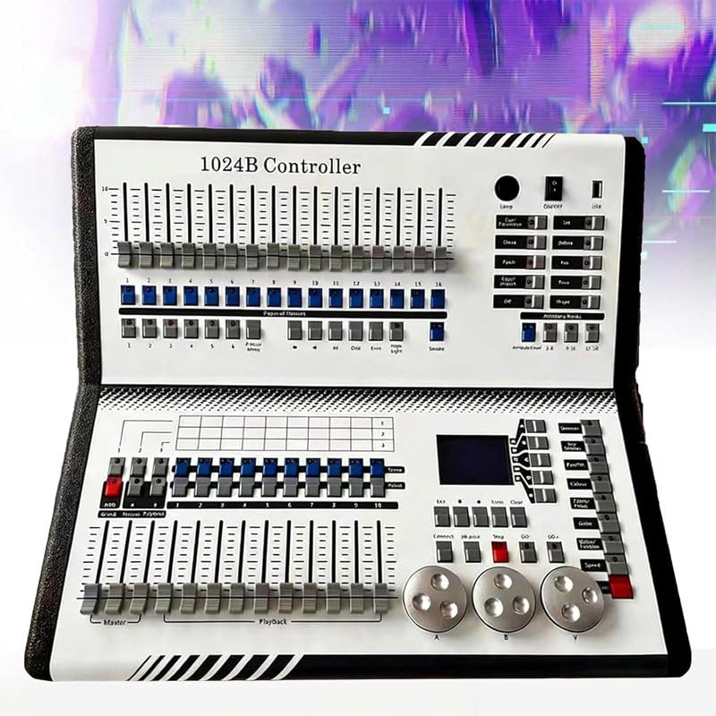 Dmx512 kontroler oświetlenia scenicznego, 1024-kanałowa mini konsola do 96 ruchomych głowic i świateł LED, wbudowany silnik graficzny, izolacja fotoelektryczna, kontroler światła dla DJ-ów
