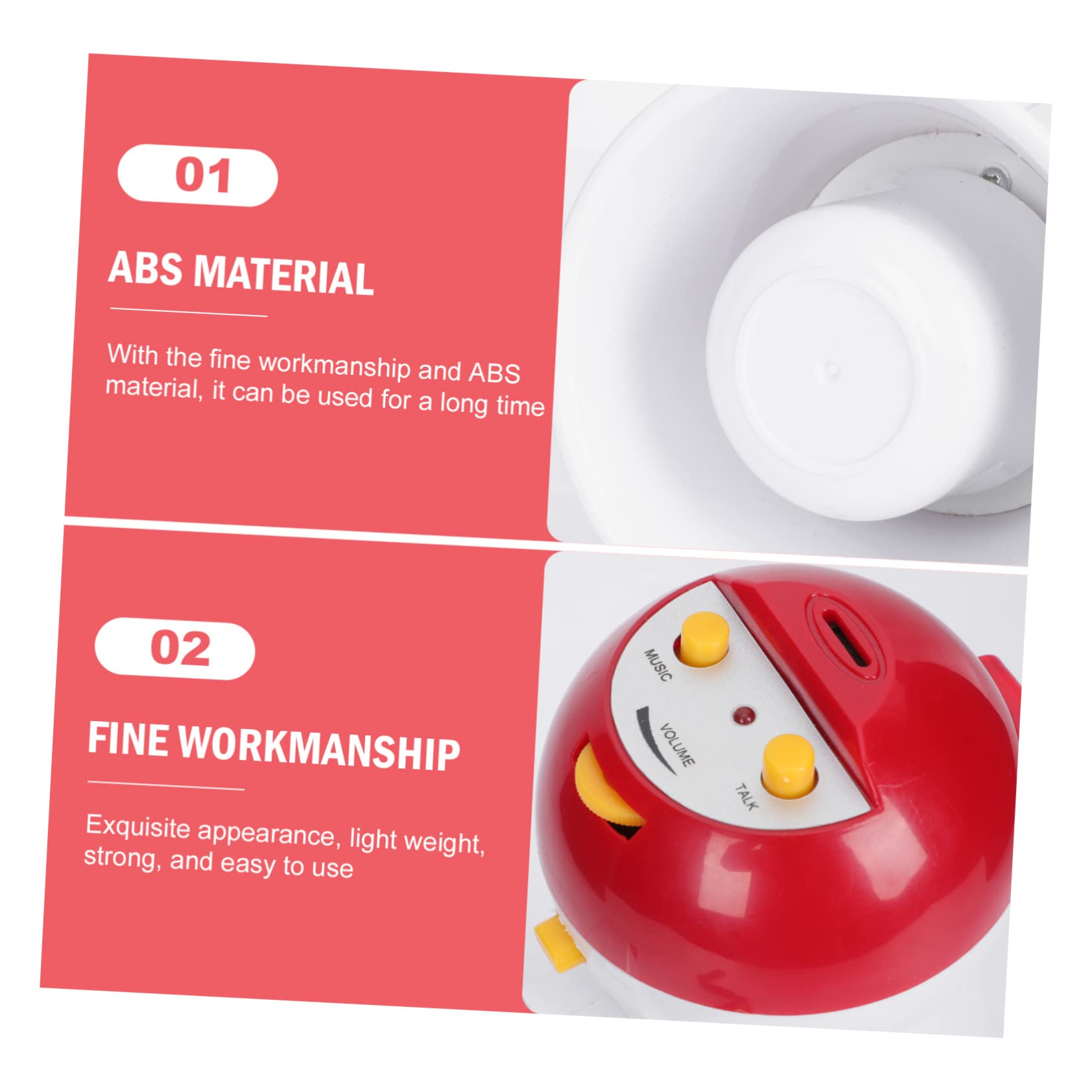 Happyyami Mini Electric Loudspeaker Speaker Handheld Amplifier Boys and Girls Megaphone Abs Plastic Multi-Function Sound Amplifier