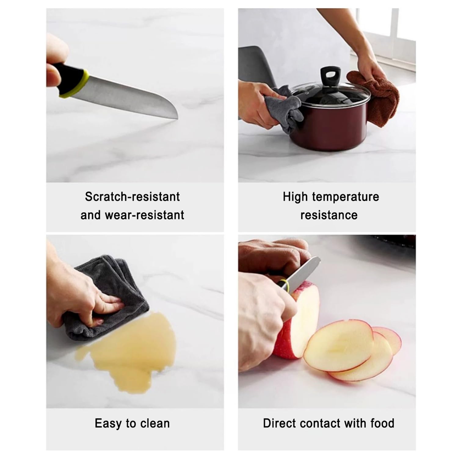 Plateau Tournant Lazy Susan pour Table à Manger, Plateau Rotatif en Ardoise, Texture Marbre, Rotation Silencieuse à 360°, pour Restaurants, Hôtels, Cuisines(Yellow-Gray,60cm/24)