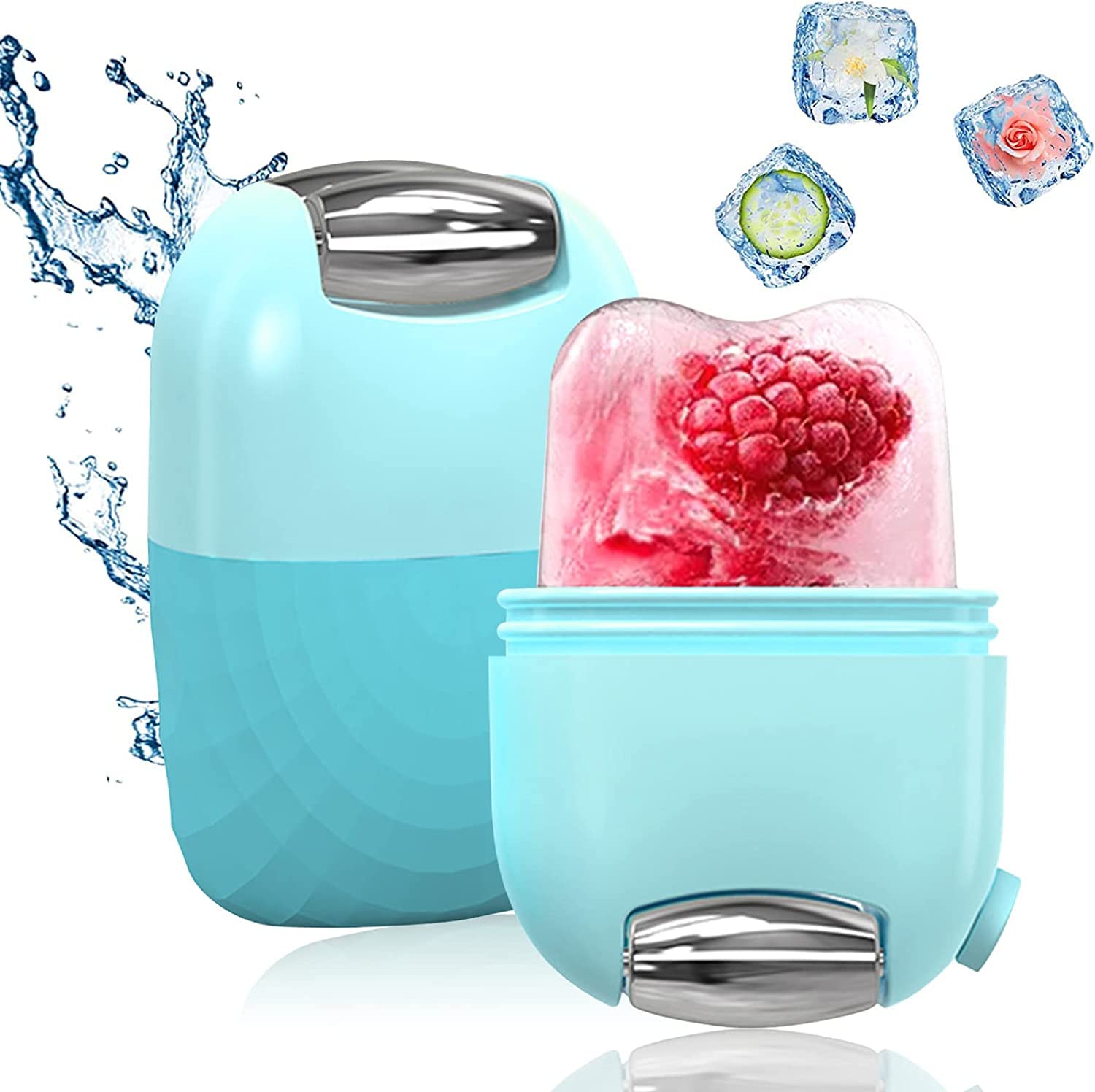 Doucce Ice Face Roller,Silicone Ice Roller For Face & Eye, Reusable Ice Roller Mold For Tightening And Puffiness Relief Facial Skin Care Products Gift For Women - Multicolor