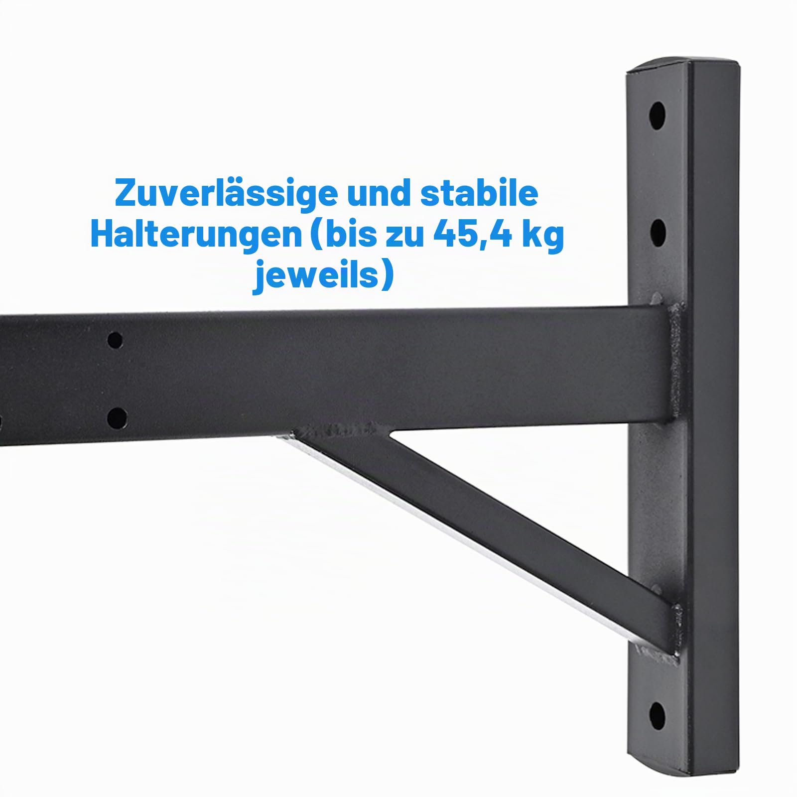 Lautsprecher-Wandhalterung, Wand-Lautsprecherhalterung für PA-Lautsprecher, neigbar, hält bis zu 100lbs，HD-319(2 Packs Schwarz)