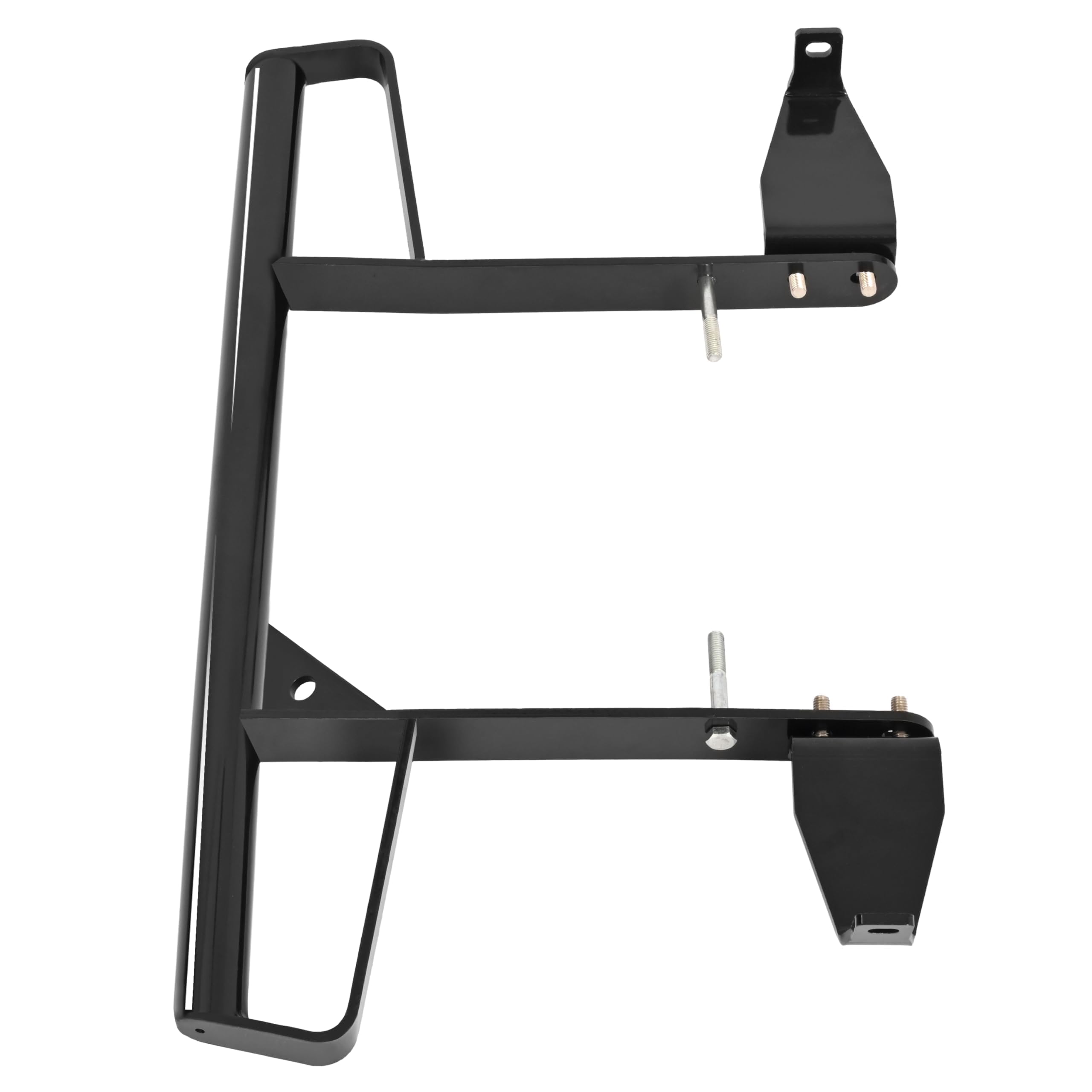 ECOTRIC Aluminium Rear Wide Grab Bar Compatible with 2006-2024 Yamaha Raptor 700 700R ATV Rear Rack Mounted Bar Nerf Bars Gloss Black
