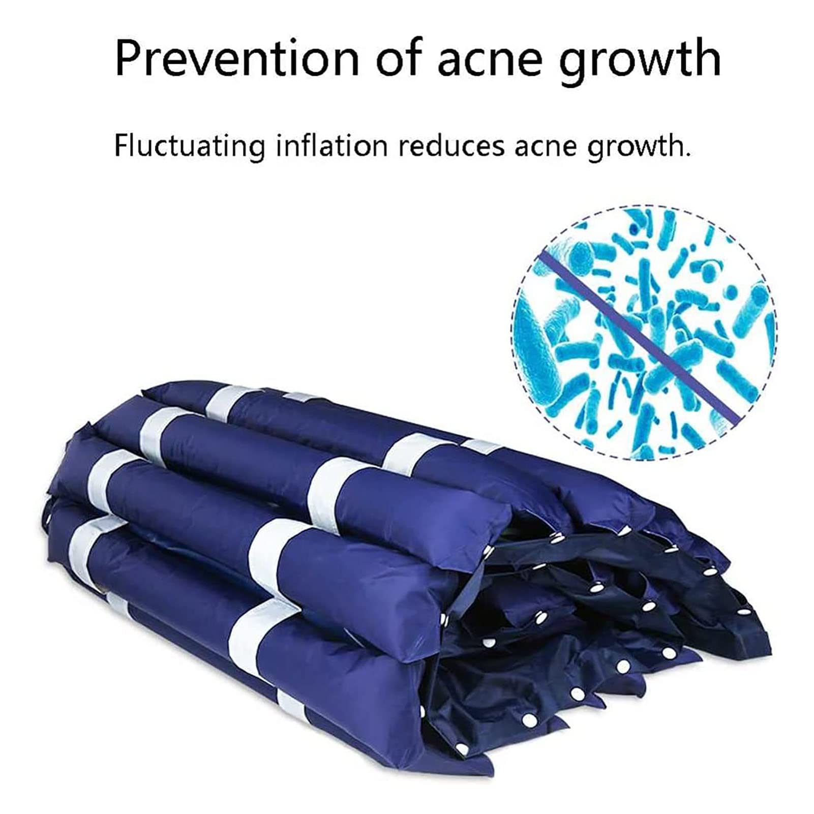Colchón antiescaras de presión de Aire, colchón de presión alterna con Bomba de Aire, para la prevención de úlceras por presión y el Tratamiento de escaras.