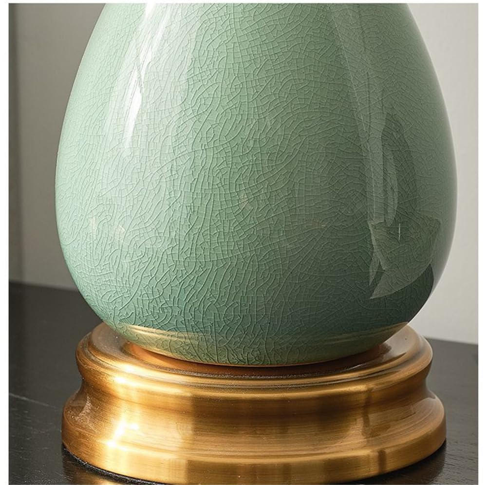 Lampe de table contemporaine en céramique LED, style créatif américain, idéale pour le salon, la chambre à coucher, la chambre d'enfant, le bureau, la villa, l'hôtel ou comme lampe de chevet (Style 2
