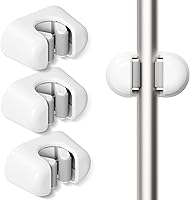 BEZOX 3-Pack Wall Mount Broom & Mop Holder - Self-Adhesive Organizer with Silicone Grips for Garage, Kitchen, Bathroom Storage