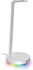 Razer Base Station V2 Chroma Mercury White Headphone Stand with Non-Slip Base USB Hub 2-Port RGB Compatible Japanese Official Distributor RC21-01510300-R3M1