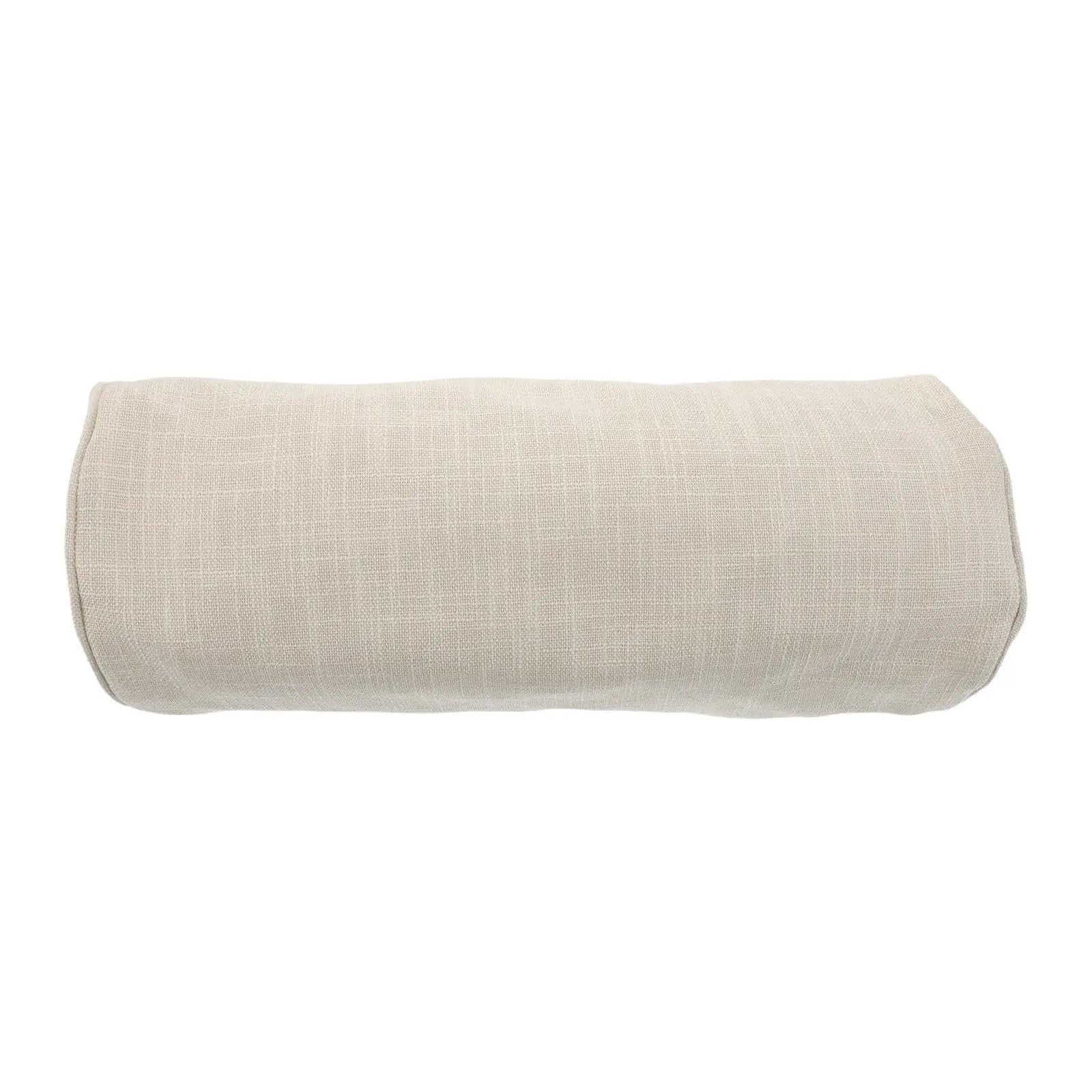 Cylindrical Pillowcase Round Pillow Cover Cylindrical Lumbar Soft Breathable Neck Roll Pillowcase