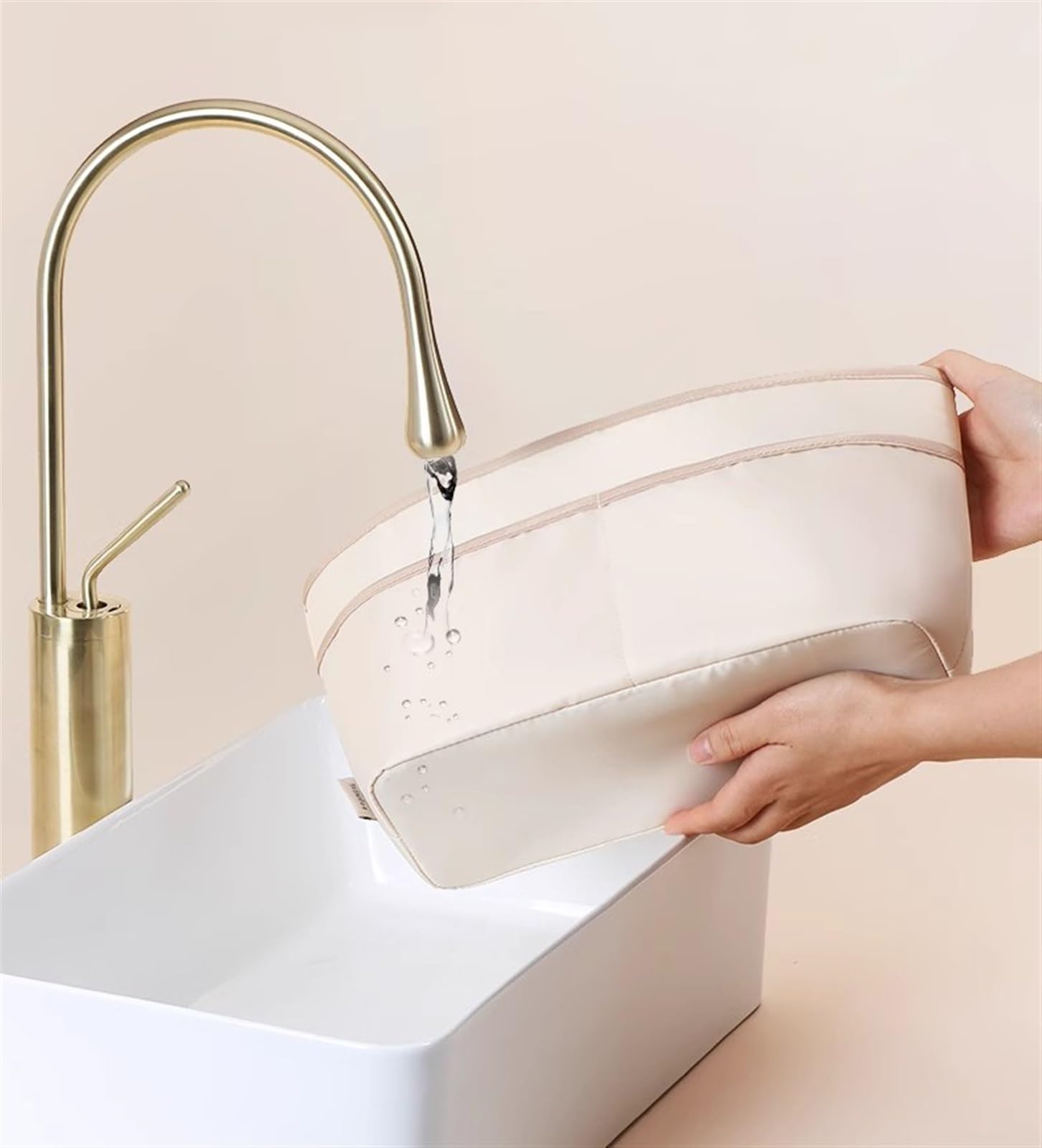 Organizer in nylon adatto per la fodera dell'inserto portaoggetti della borsa Coach City 30/33(Coffee,For ctiy 30)