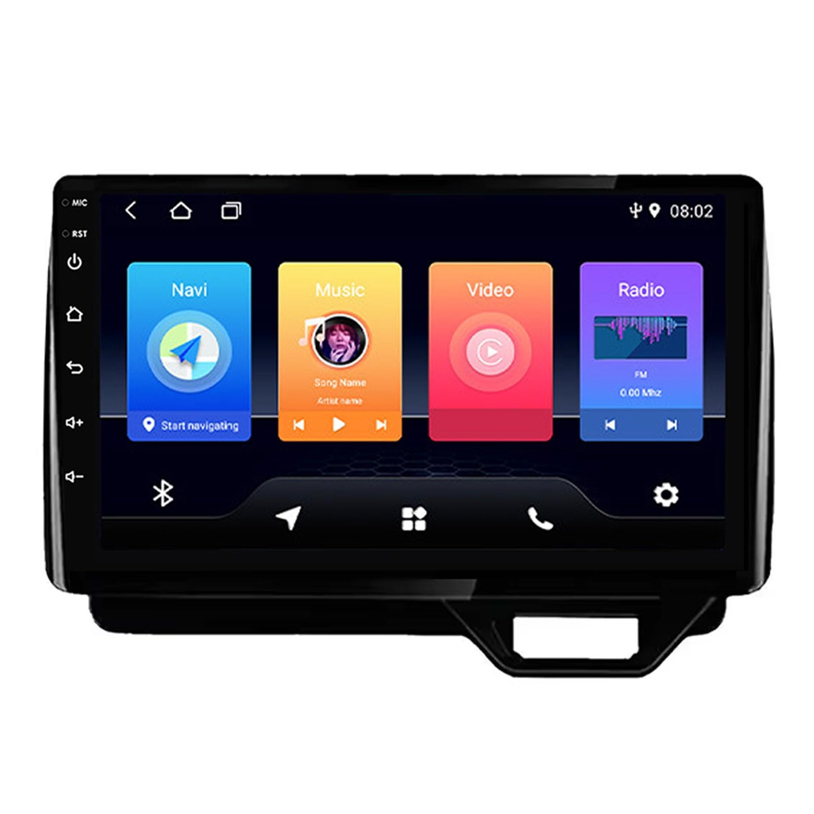 Nawigacja GPS z systemem Android 14 Navi do Honda N Box II 2 Jf3 4 2017-2021 9-calowy ekran dotykowy stereo z bezprzewodową funkcją Carplay Bluetooth WiFi DSP USB Link Lustro Kamera tylna (wysokość 4