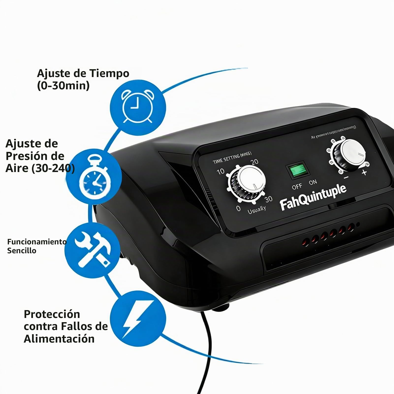 Botas Presoterapia Piernas Presoterapia Piernas y Abdomen 6 Cámaras Máquina Masajeador Presoterapia Profesional para Casa, Alivio Muscular y Drenaje Linfático (Negro Perneras+Faja+Brazo, XXL)