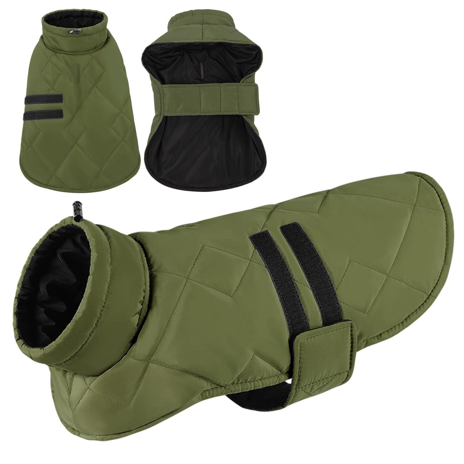 CITÉTOILE Cappotto Cane,Cappotto Invernale per Cani, Cappotto per Cani di Grossa Taglia, Giacca per Cani per Bassotti, Bulldog, Cappotto Antivento per Cani da Campeggio Indoor e Outdoor