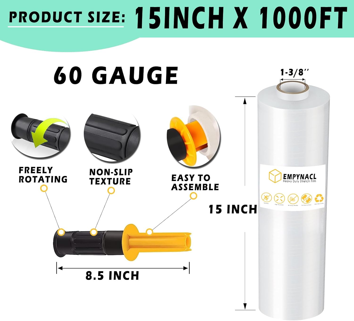 EMPYNACL Pel cula El stica 500 El stica Envoltura Retr ctil empynacl-pel-cula-el-stica-500-el-stica-envoltura-retr-ctil
