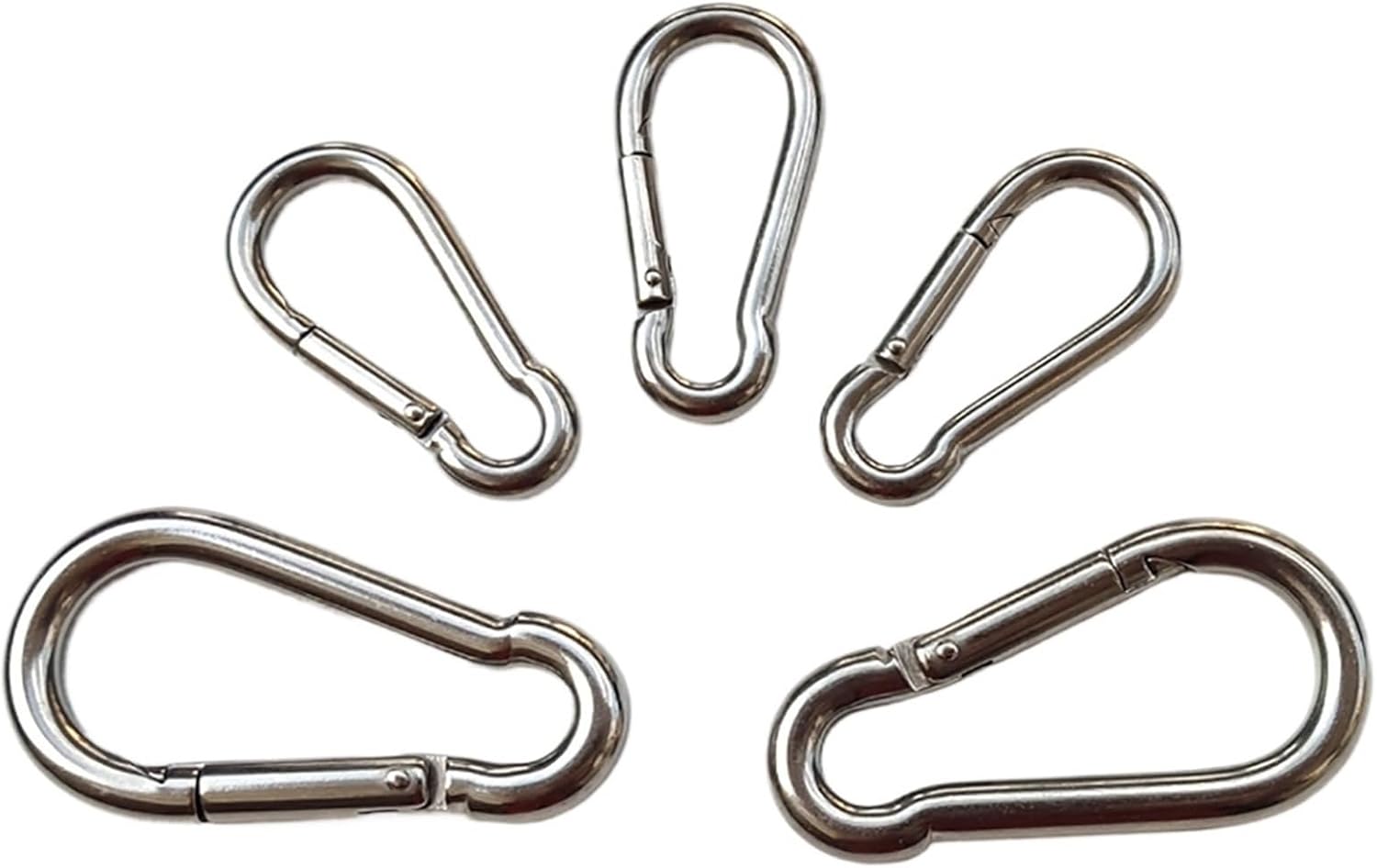 Snap Clips Snap Hooks 1Pcs Stainless Steel 304/316 Hook M4 M5 M6 M7 M8 M9 M10 M11 M12 M14 Spring Buckle Key Ring(M4x40mm,316 Stainless Steel)