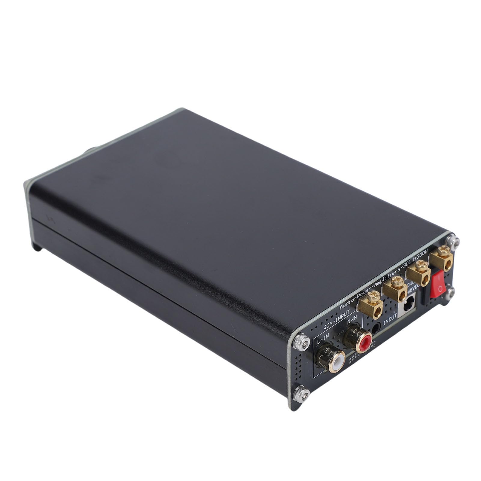 Amplificatore di Potenza HiFi, Amplificatore Stereo in Classe D da 300 Wx2, Digitale HiFi a 2, Ideale per Home Theater, Altoparlanti da Scaffale e Musicale