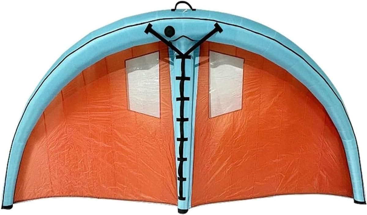 Handheld Kitesurfing Kite,5㎡ Windsurfing Wing Foil, Surge Wing with Two Window Design,for Wind Wing Foiling,Surfing,Snow Ski Surfing,Water Play(4square)
