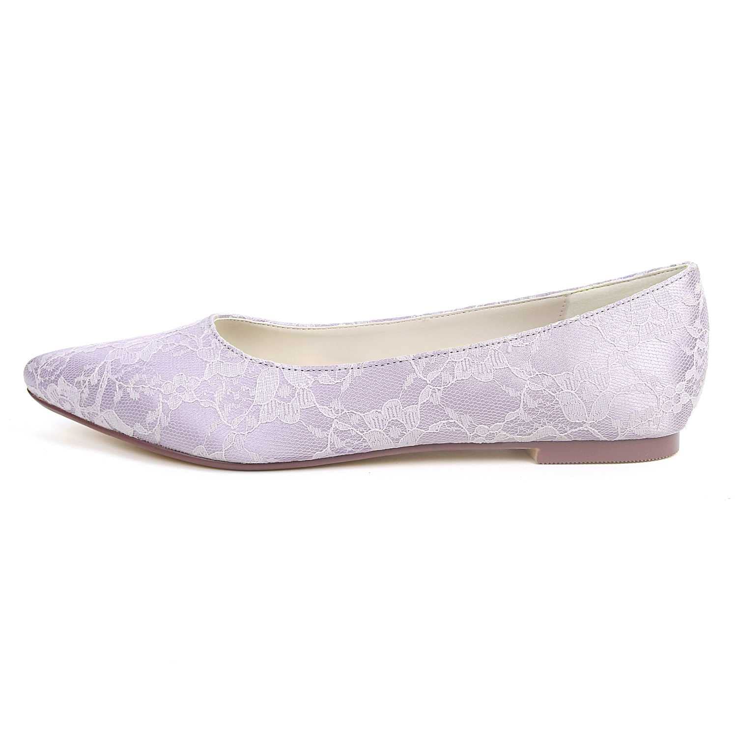 TarfiC Frauen Flache Schuhe, Ballerina Schuhe mit Runder Absatz aus Satin, Waschbare, Weiche, Slip-On-Schuhe für Business Casual Hochzeiten