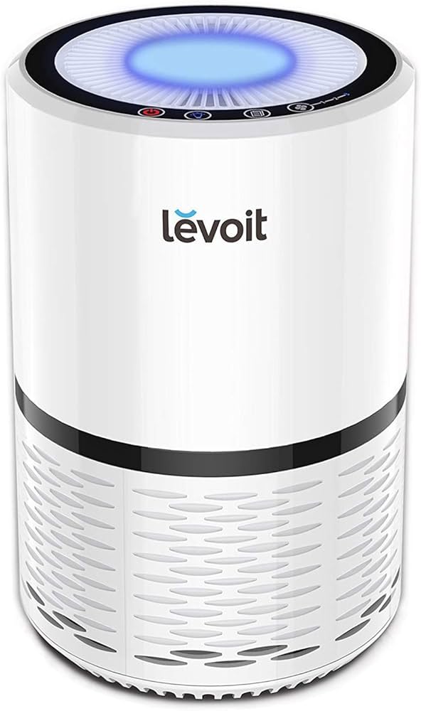 LEVOIT Air Purifiers for Home, AHAM VERIFIDE, High-Efficiency Filter for Smoke, Dust, Pollen, and Odors in Bedroom, Office, or Nursery, Optional Night Light, Quiet Operation, LV-H132, White