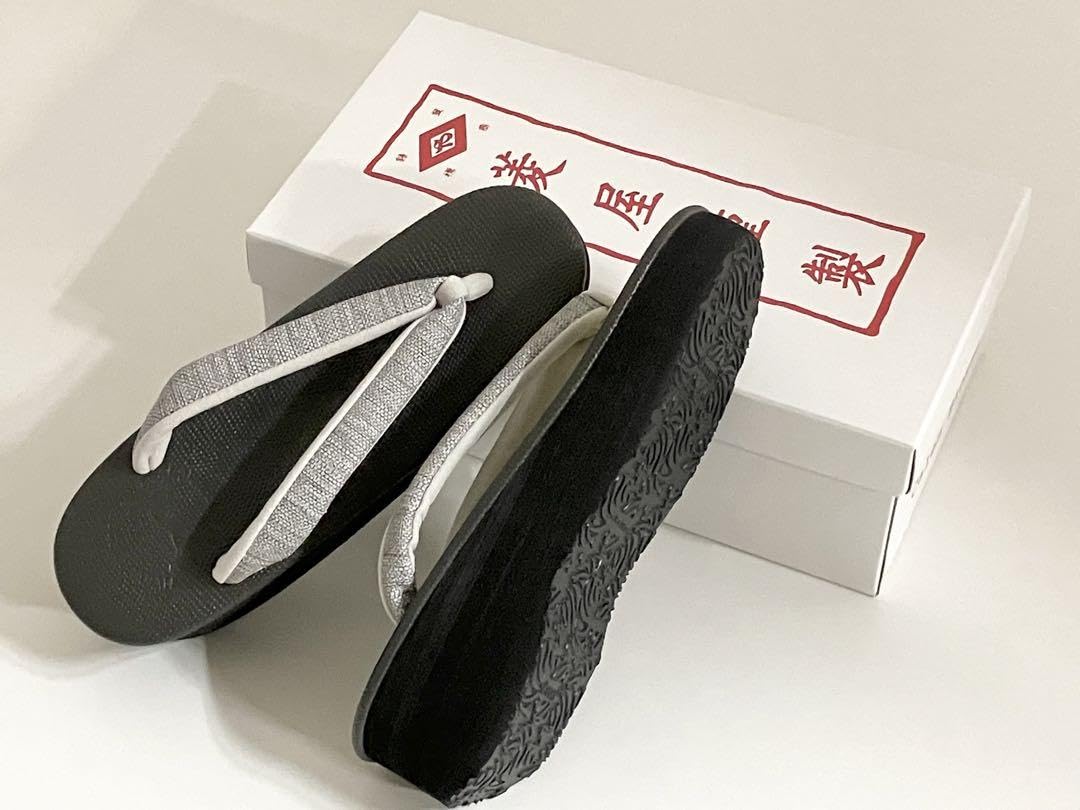 新品菱屋謹製カレンブロッソ‼️カフェ草履本皮ギアナSor M or LNo.8