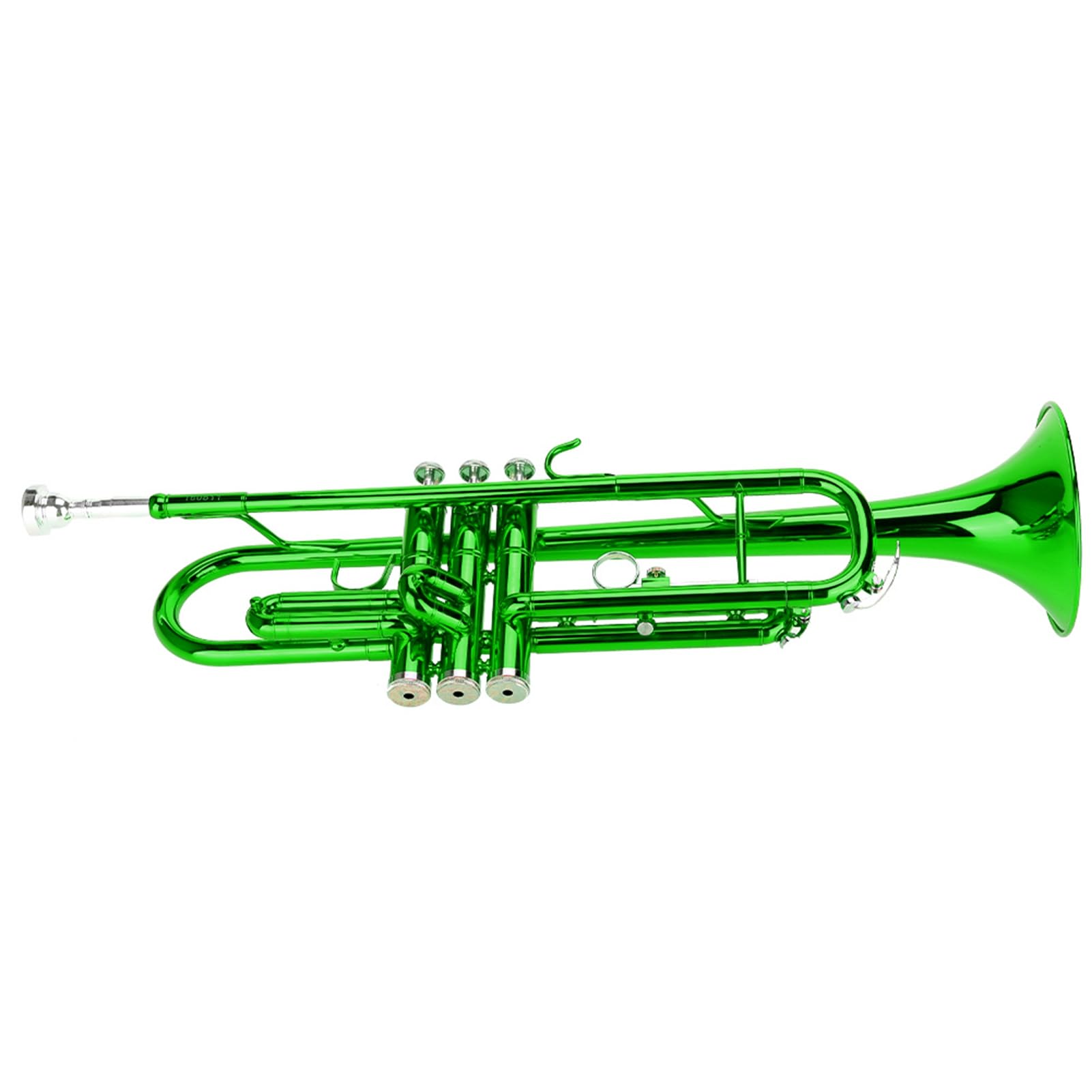 Trompeta de Latón con Pistón Dorado Trompeta Profesional Trompeta de Latón, Trompeta de Viento de Música de Latón Instrumento de Viento para Herramienta Auxiliar para