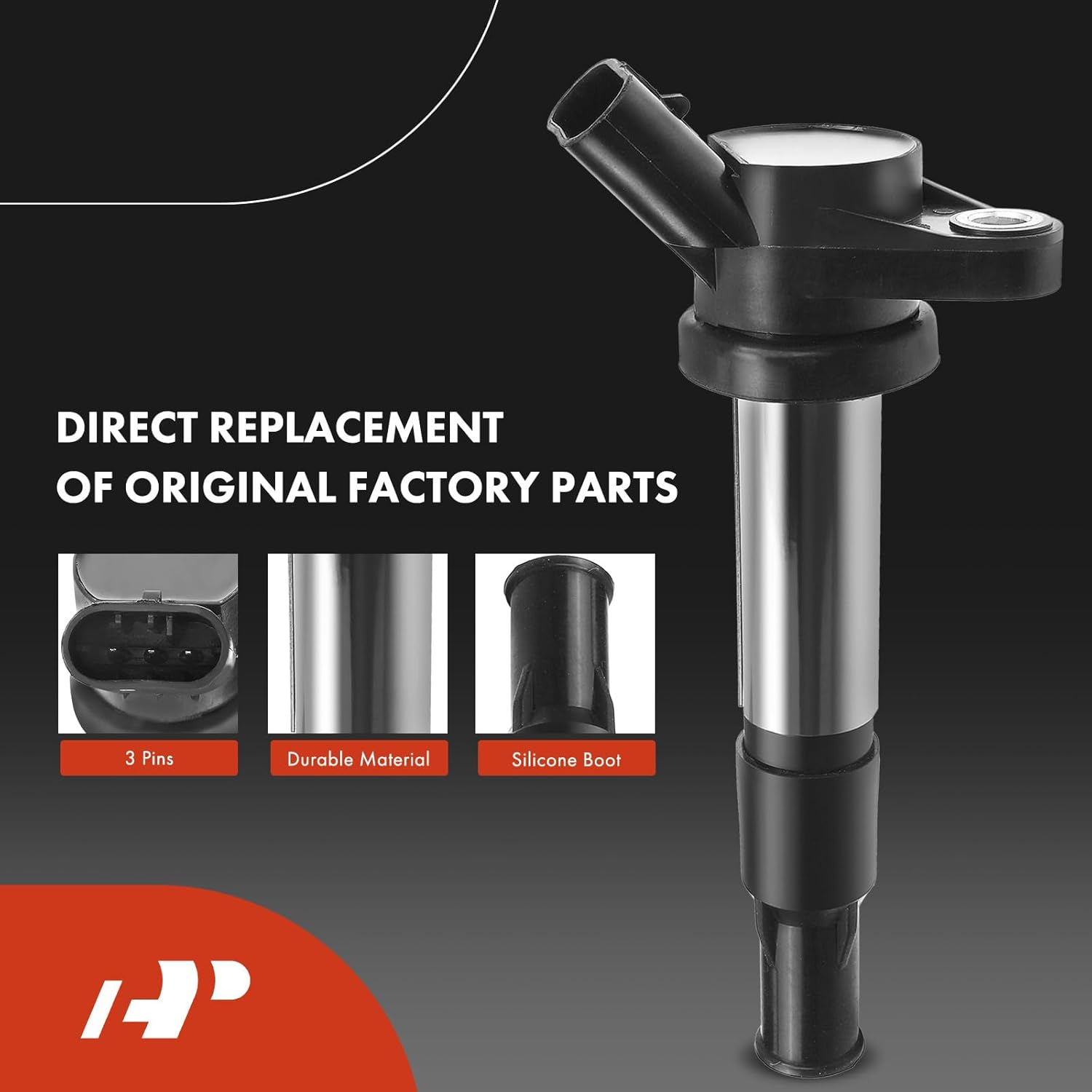 A-Premium Set of 6 Ignition Coil Pack and Iridium Spark Plugs Compatible with Suzuki Verona 2006 L6 2.5L